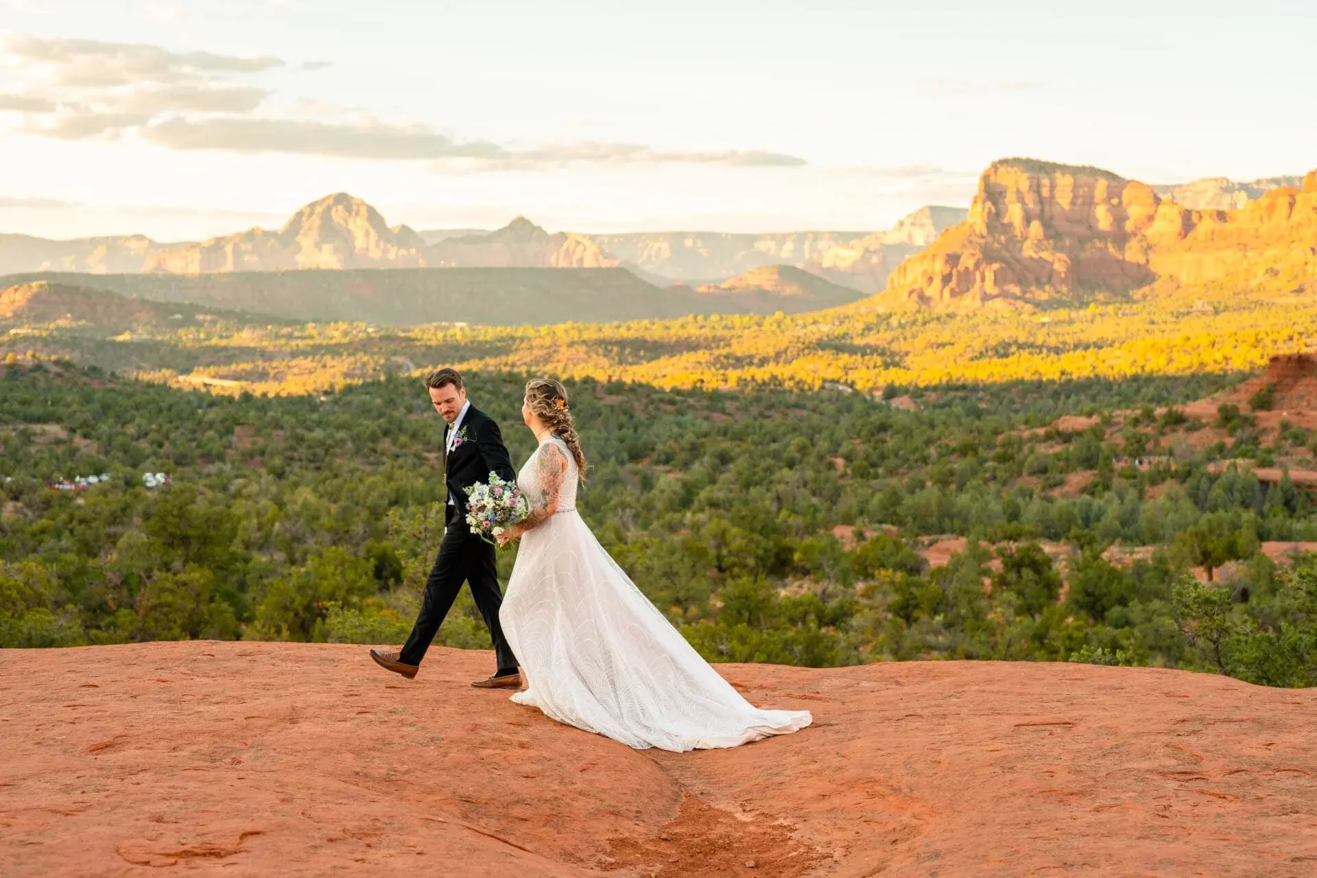 Baby Bell Rock elopement photo