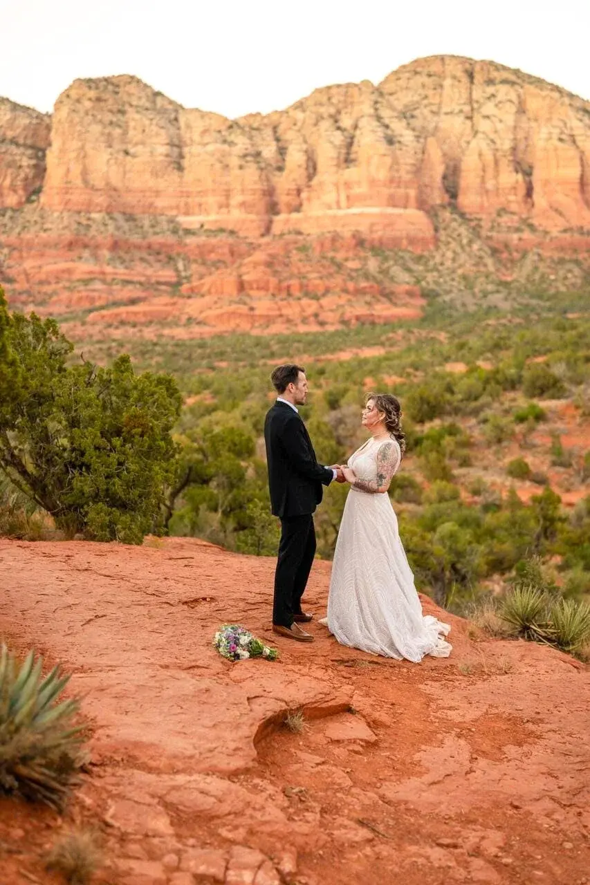 Baby Bell Rock elopement photo
