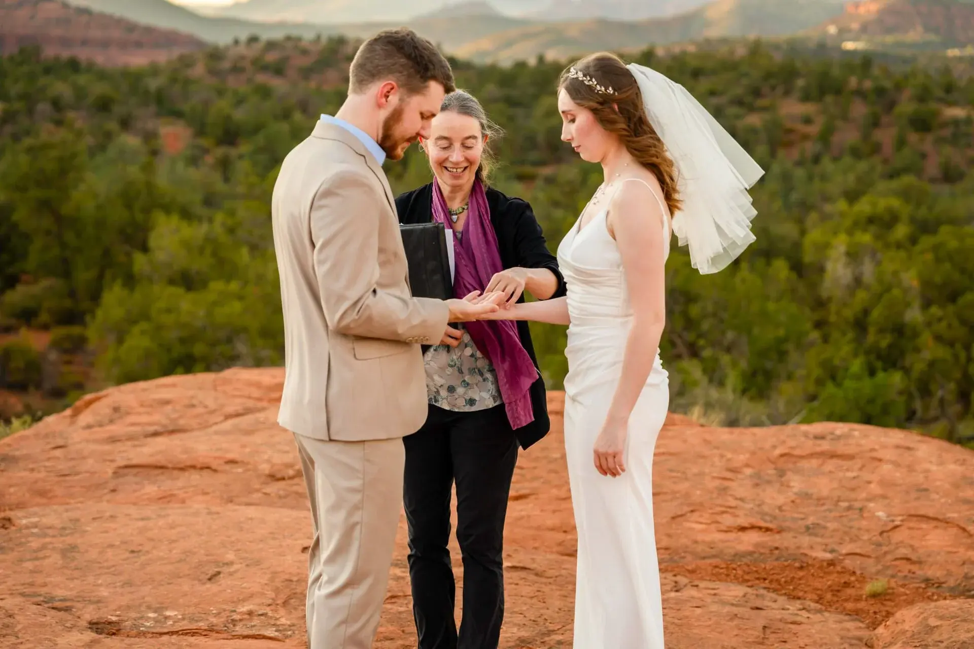 Baby Bell Rock elopement photo