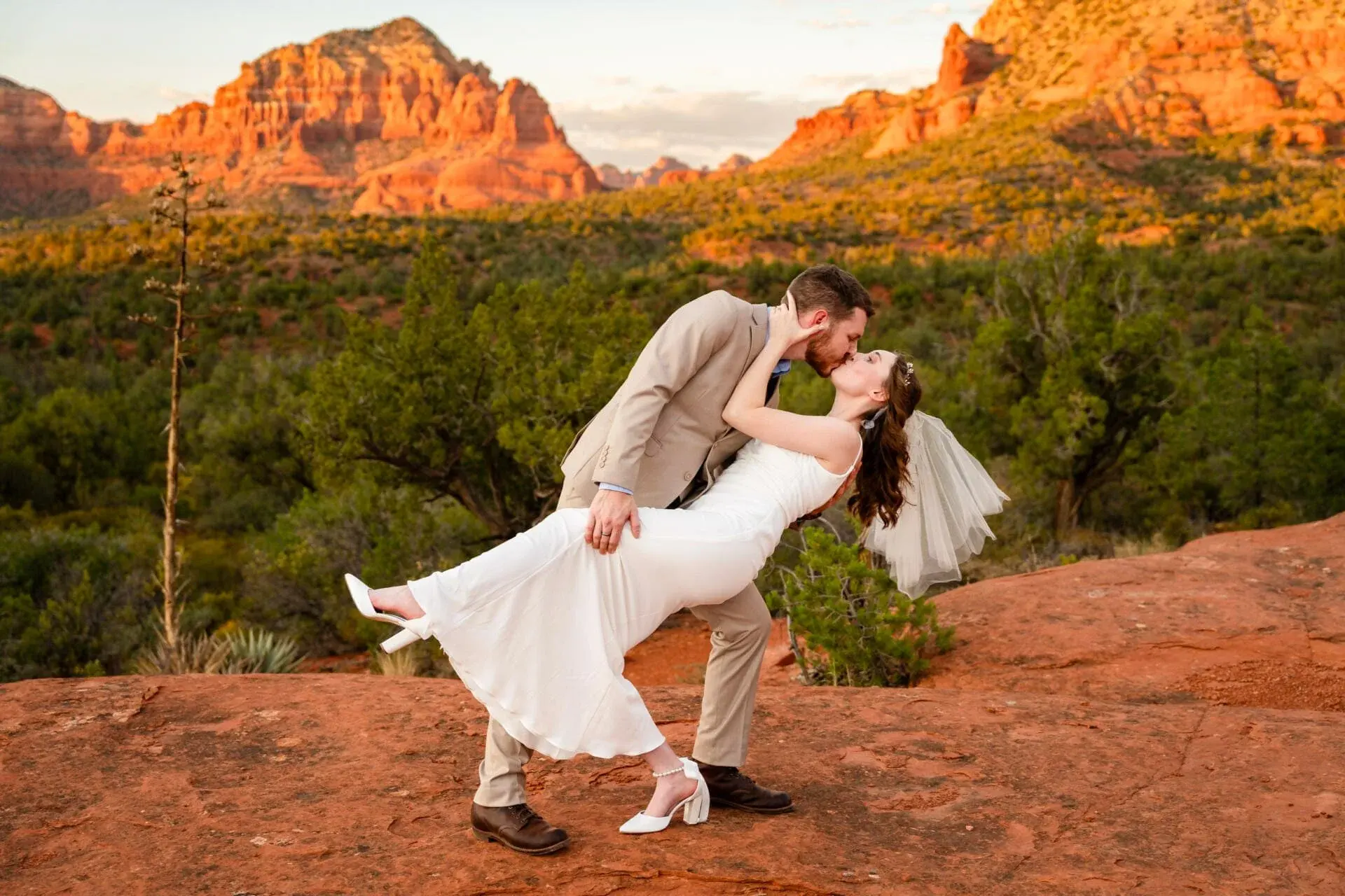 Baby Bell Rock elopement photo