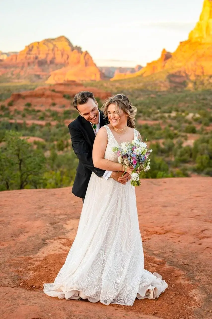Baby Bell Rock elopement photo