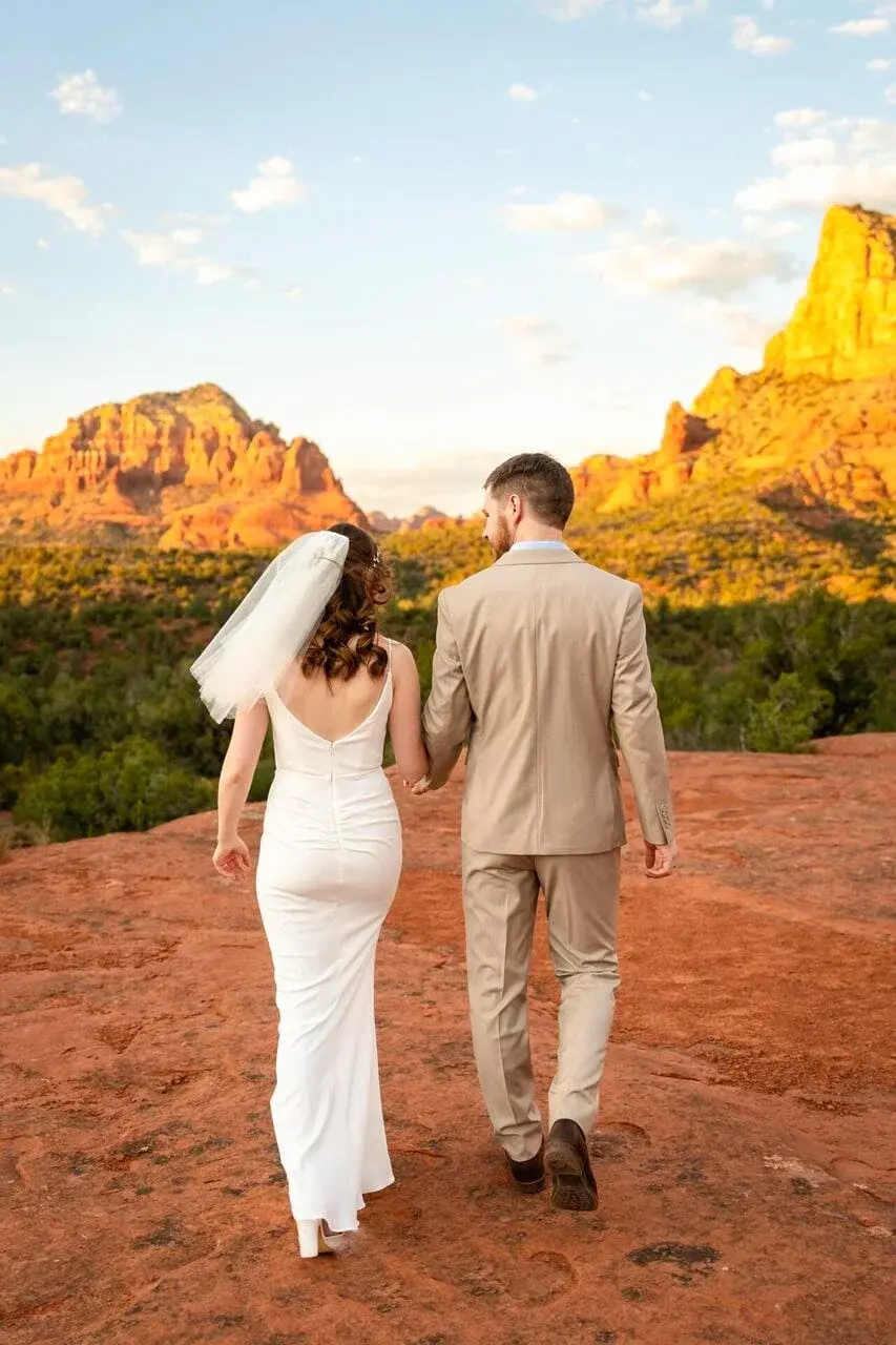 Baby Bell Rock elopement photo
