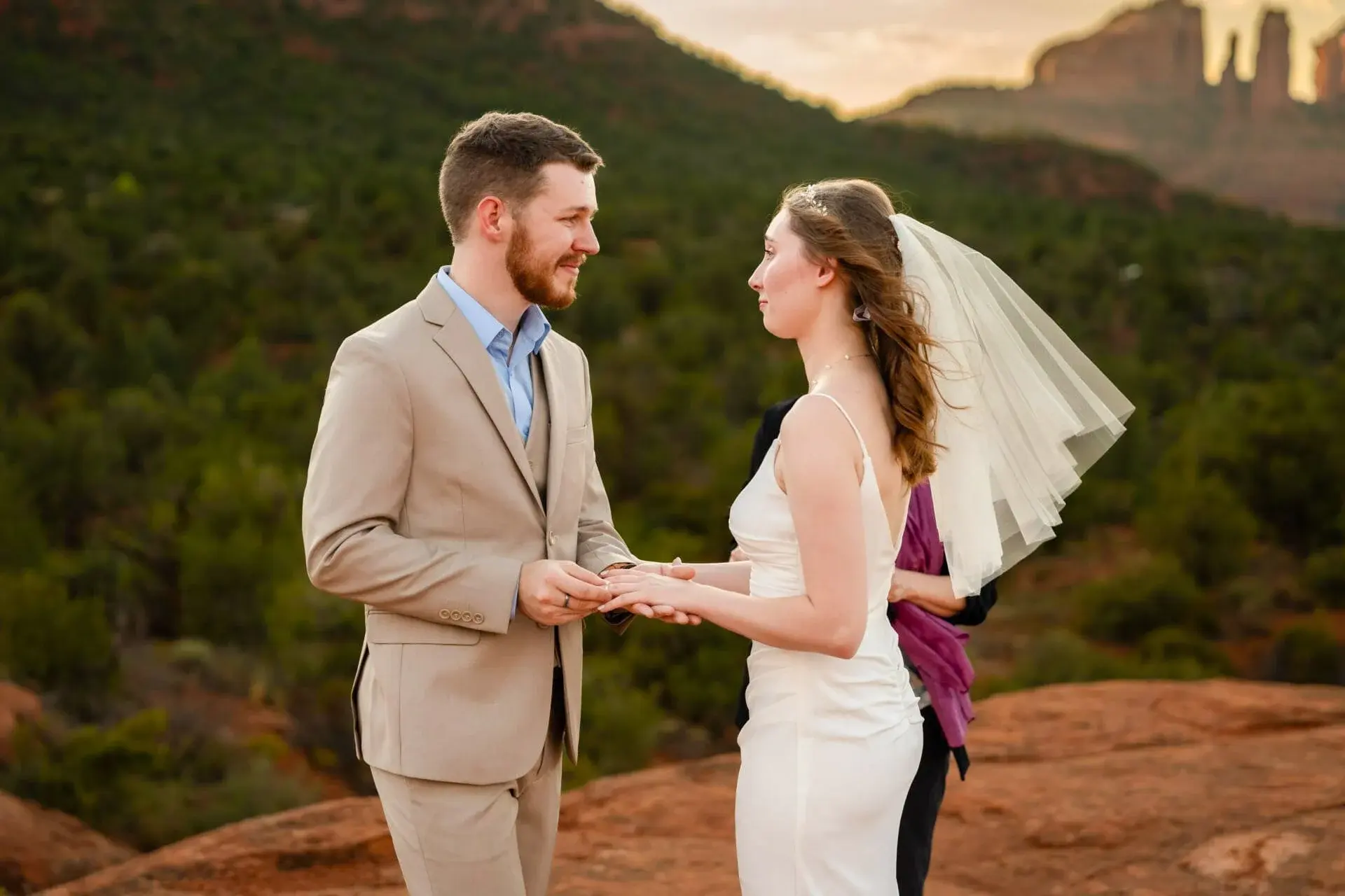 Baby Bell Rock elopement photo