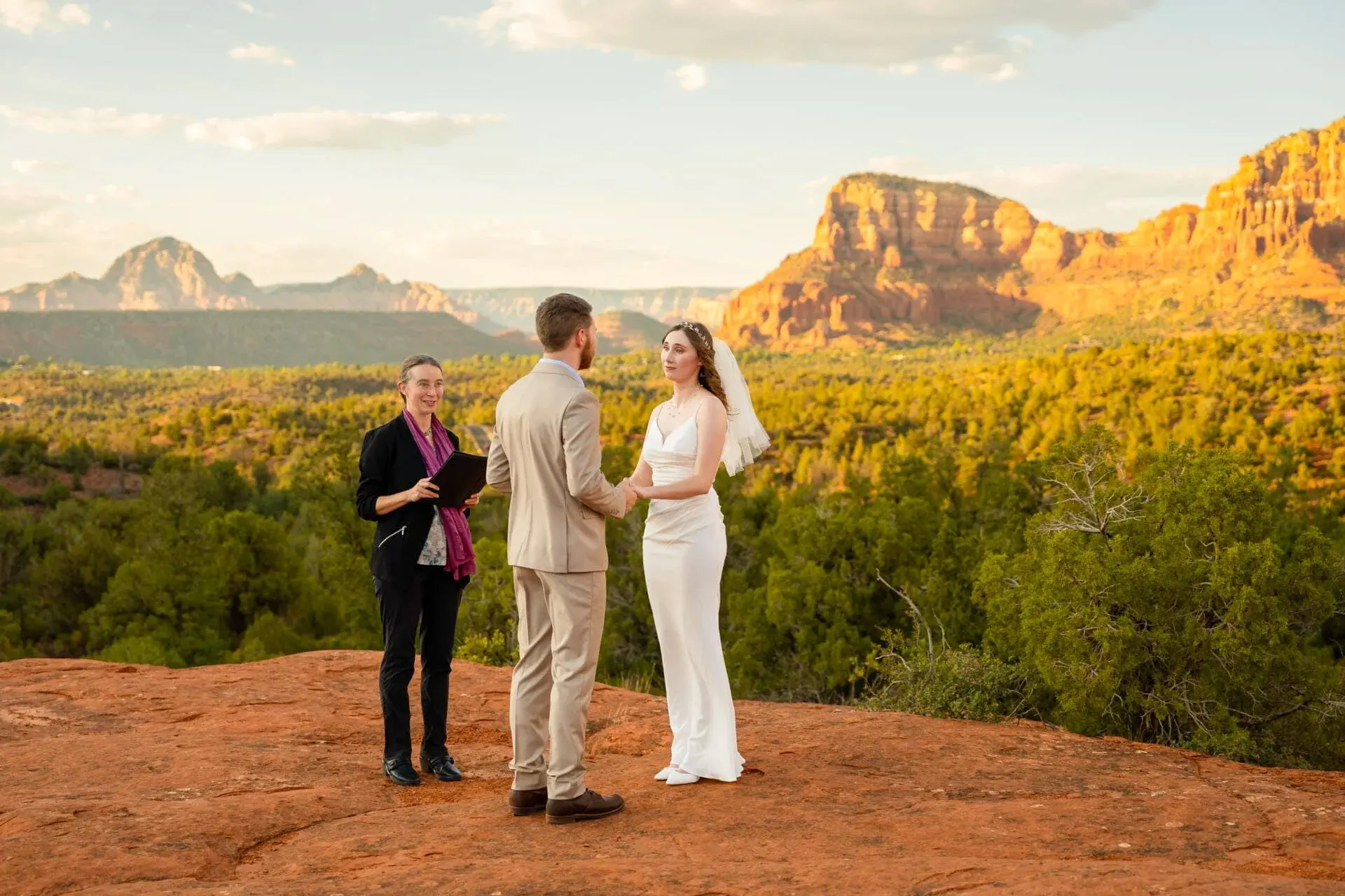 Baby Bell Rock elopement photo