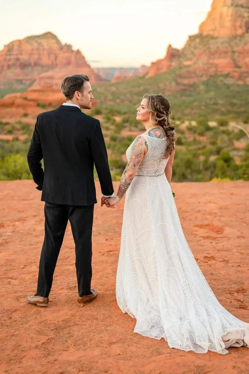 Baby Bell Rock elopement photo