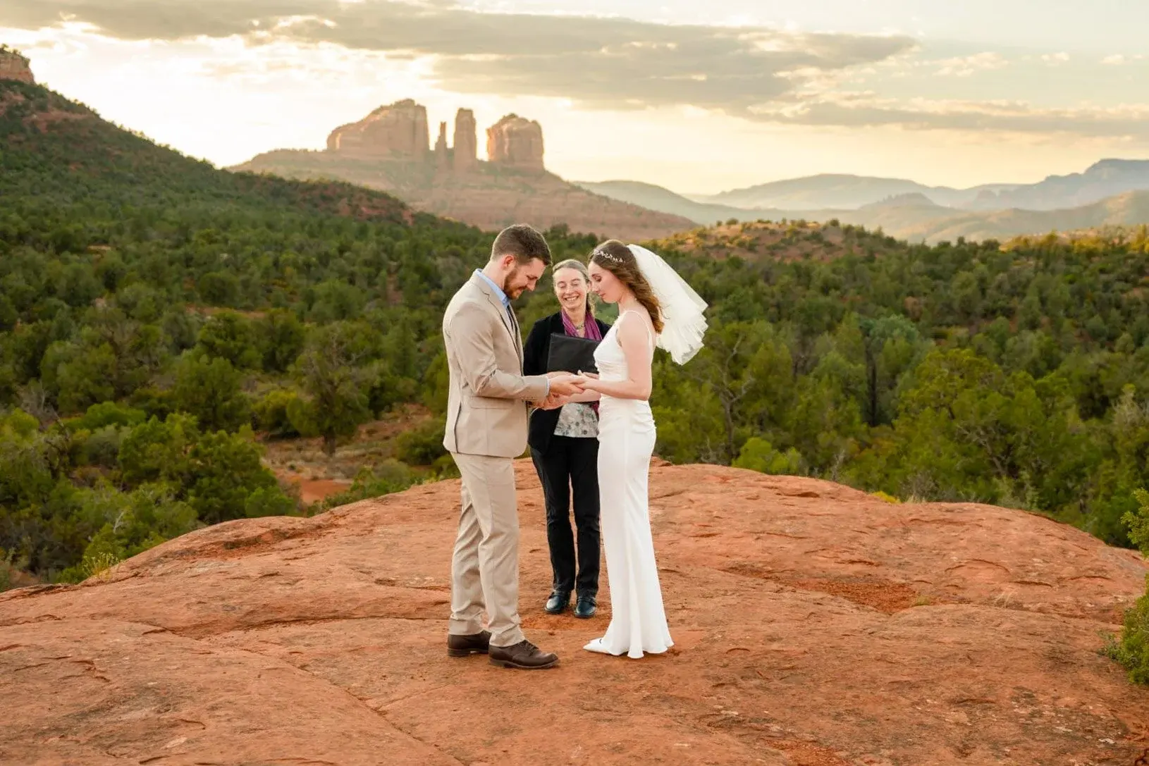 Baby Bell Rock elopement photo