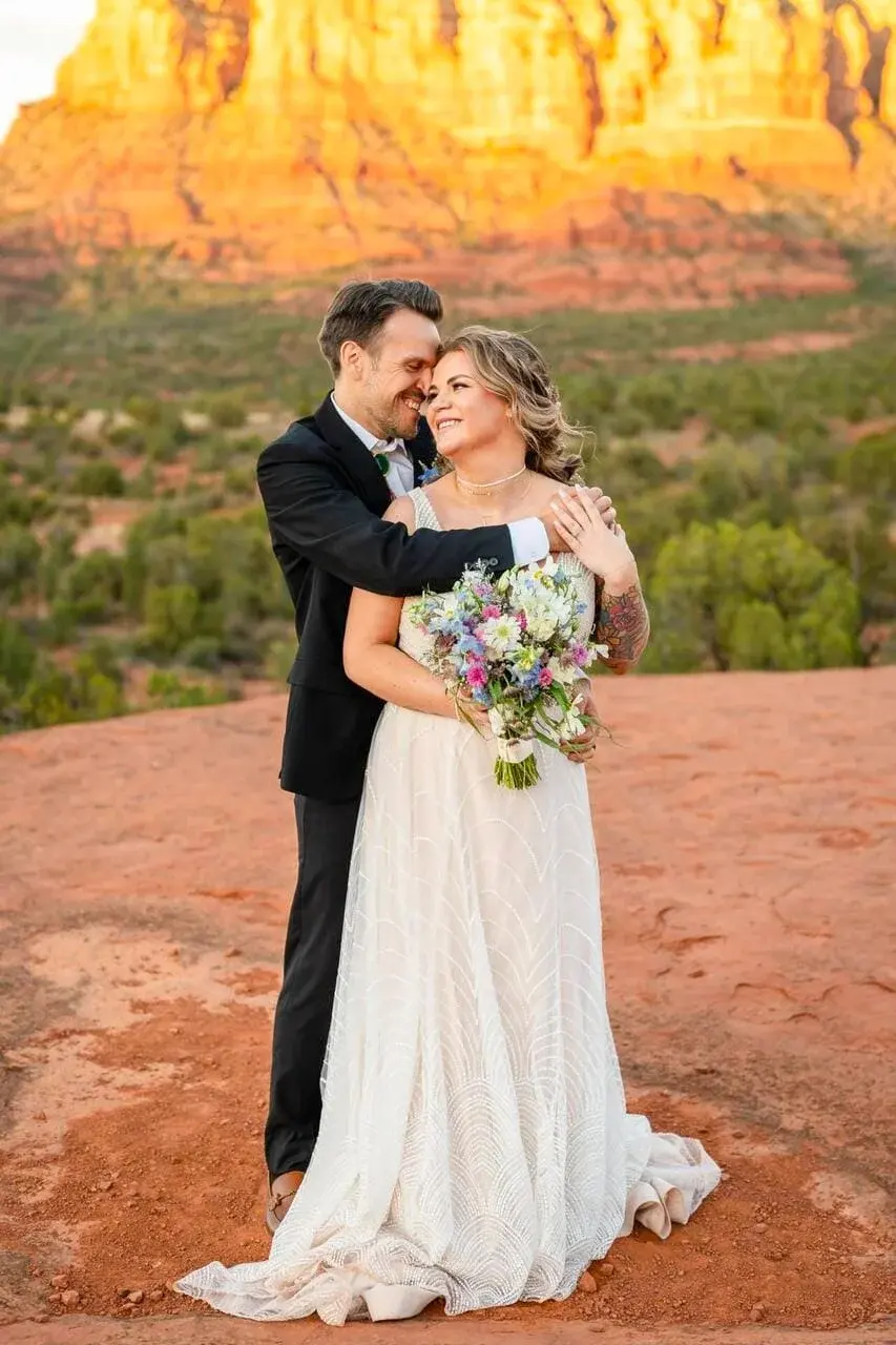 Baby Bell Rock elopement photo