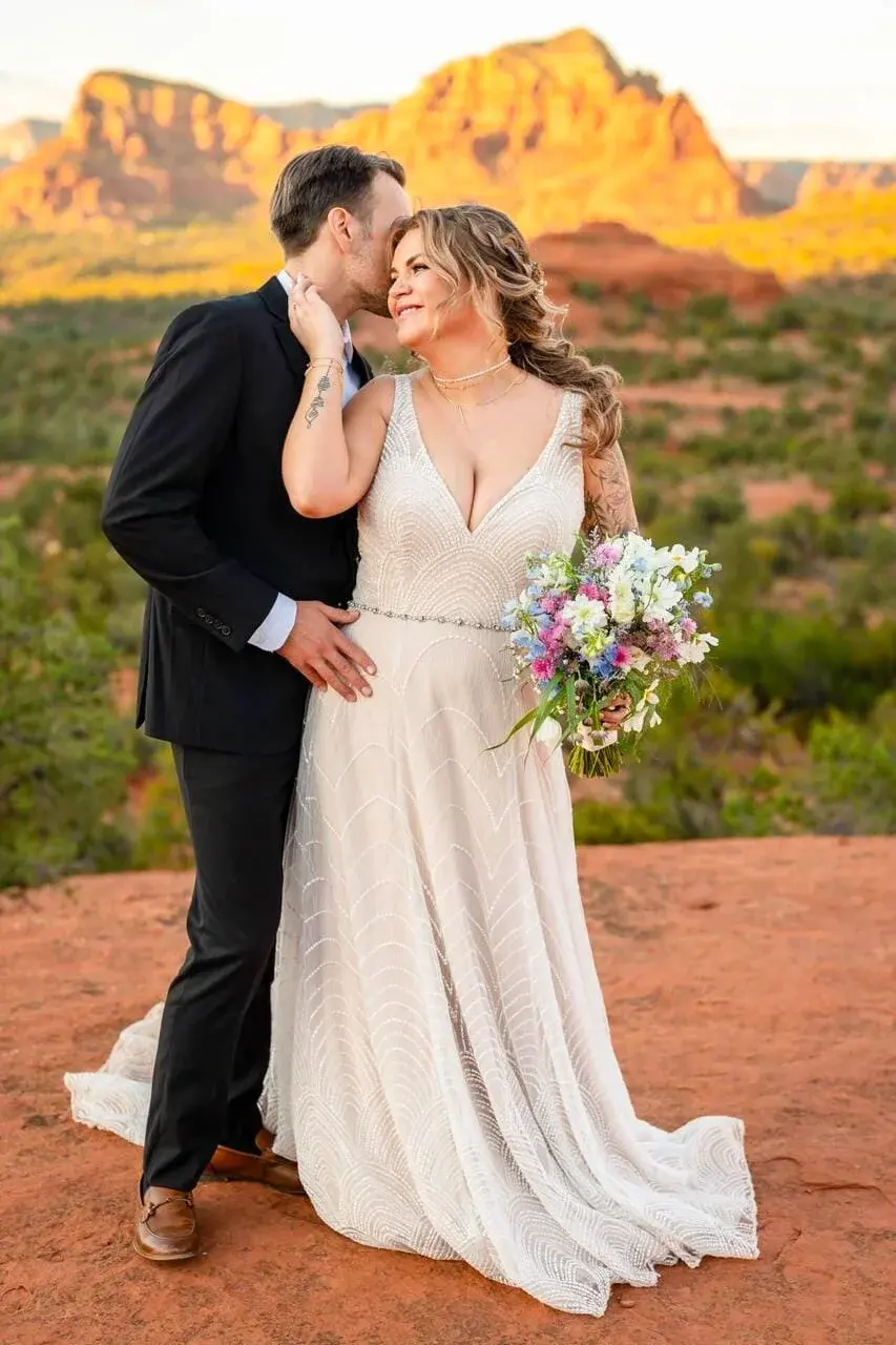Baby Bell Rock elopement photo