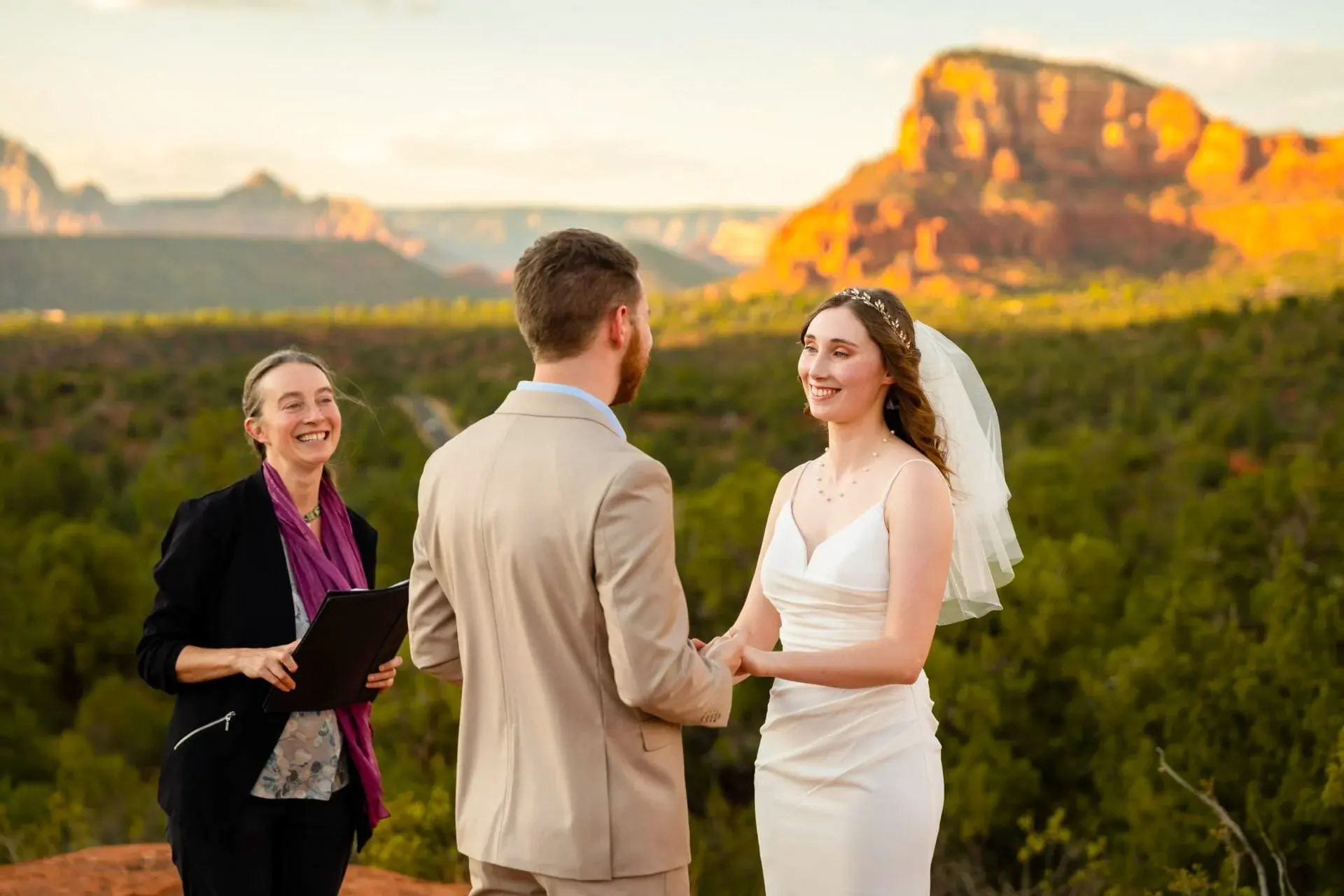 Baby Bell Rock elopement photo