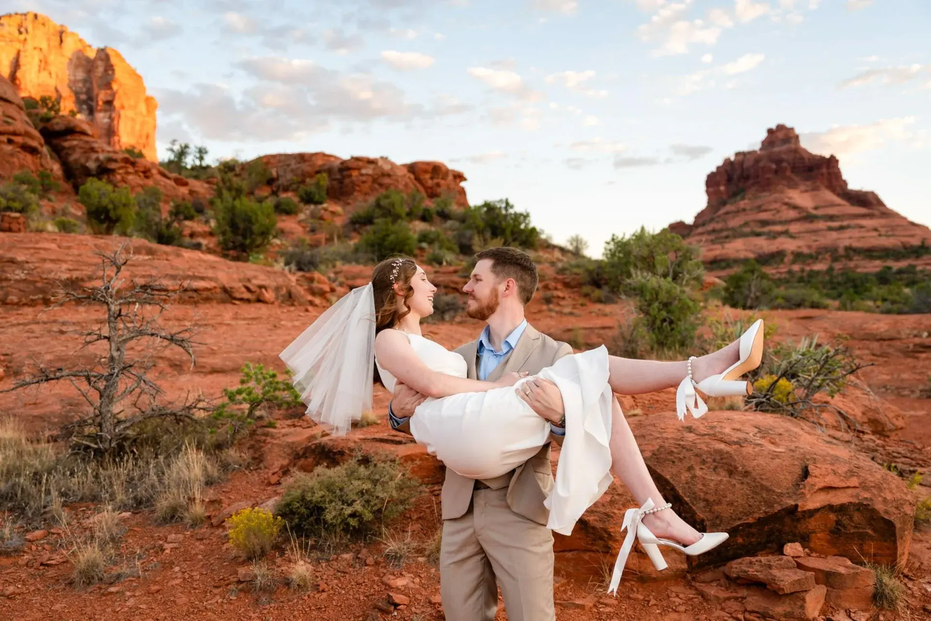 Baby Bell Rock elopement photo