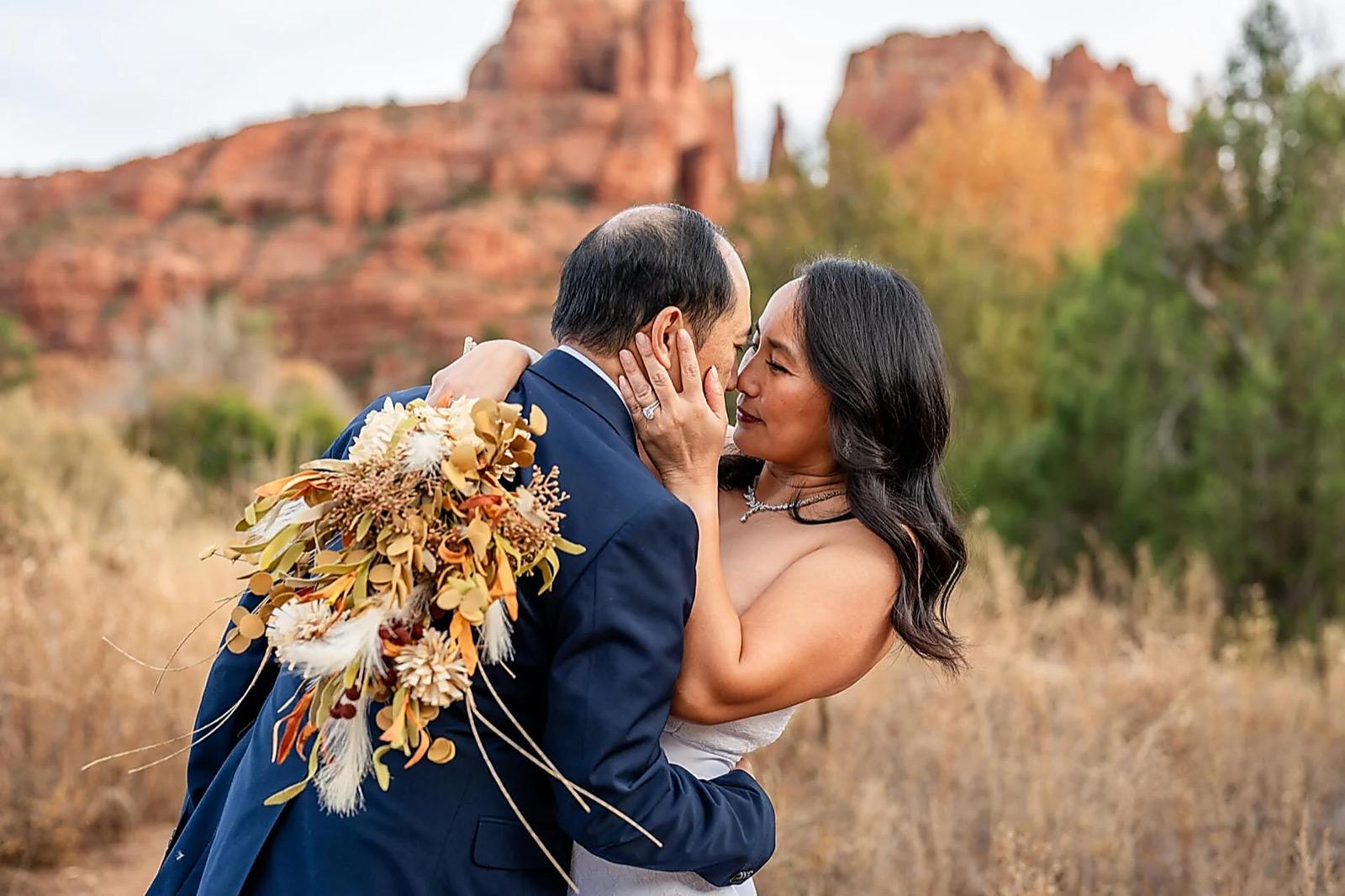 Crescent Moon Ranch elopement photos — real ceremony in Sedona, AZ