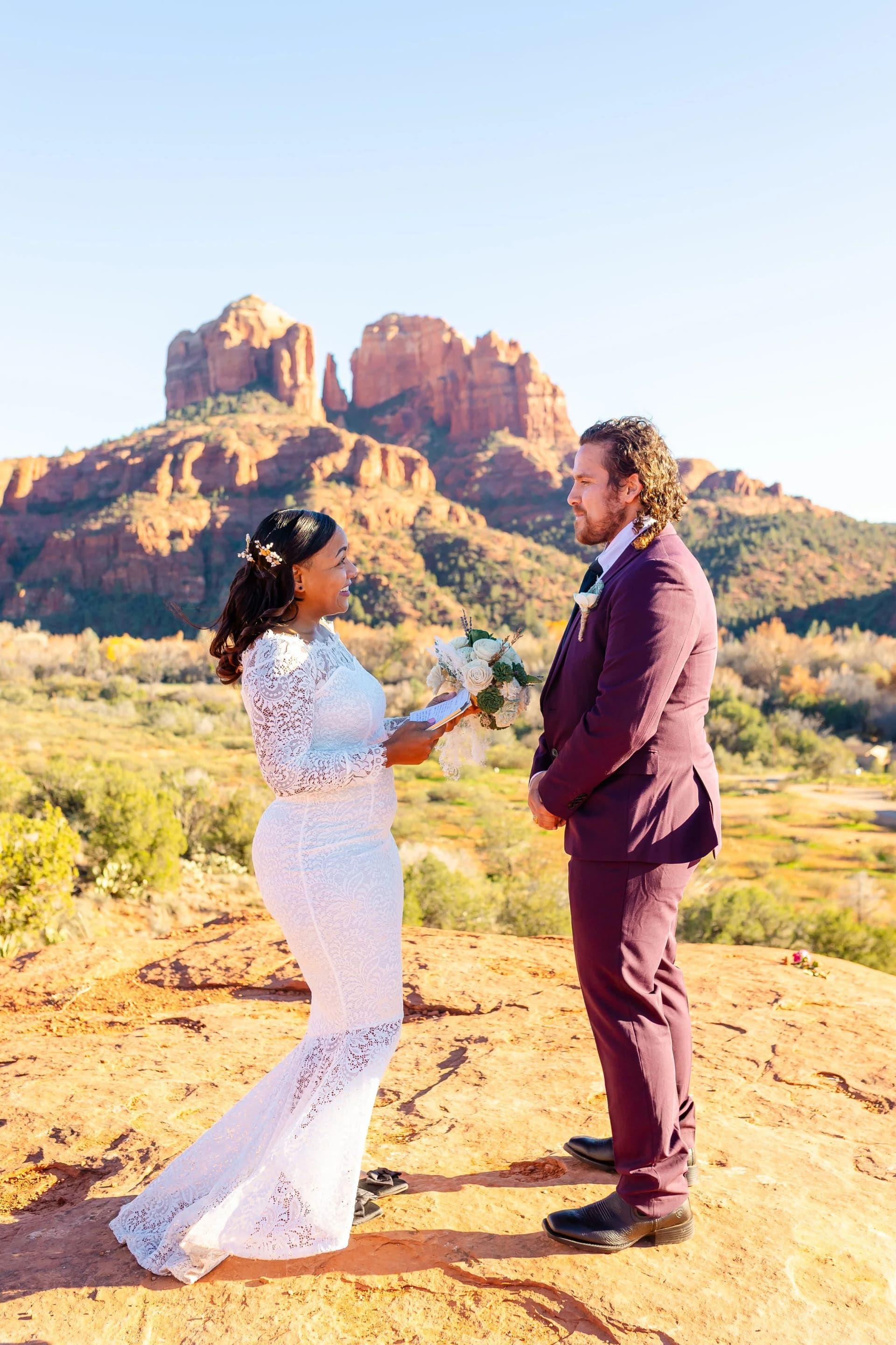Secret Slick Rock elopement photo