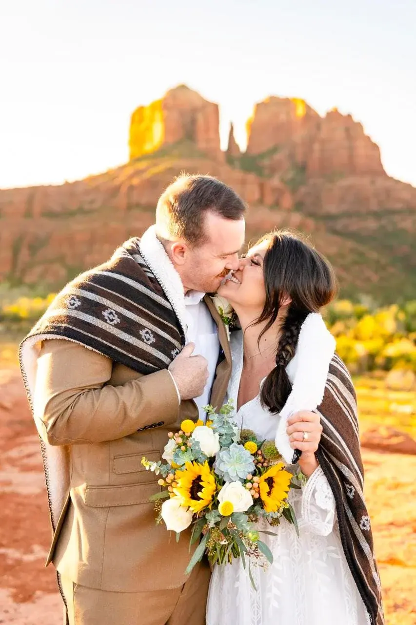 Secret Slick Rock elopement photo