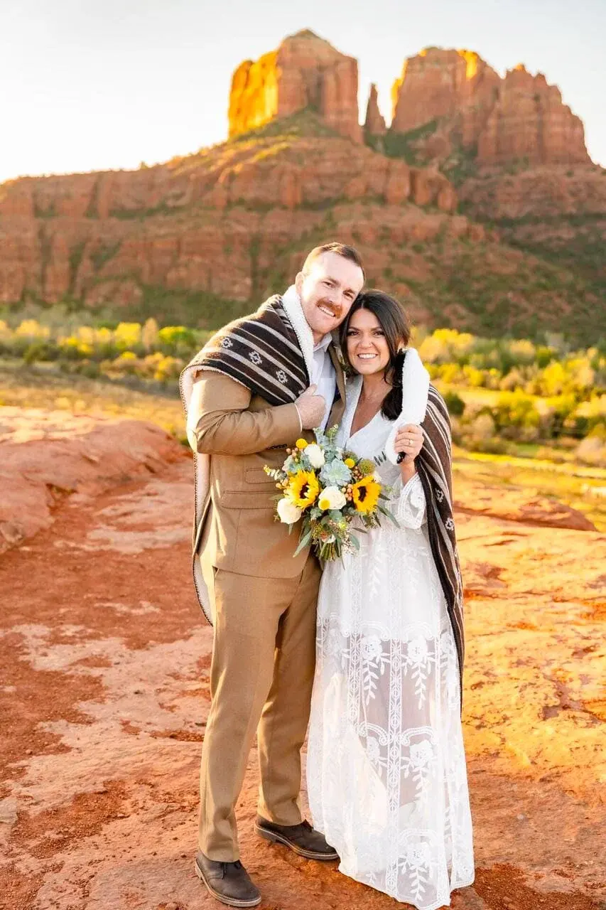 Secret Slick Rock elopement photo