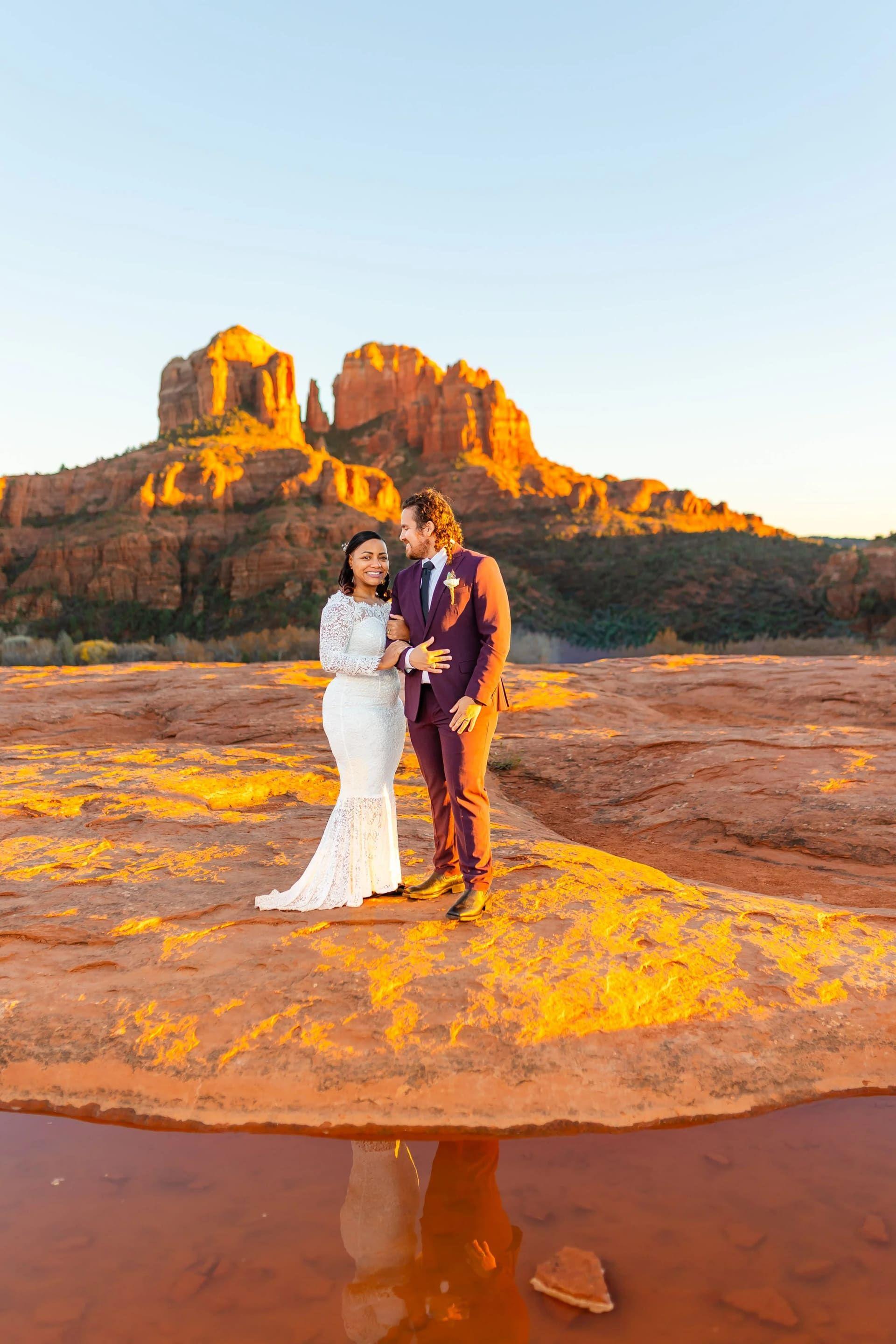 Secret Slick Rock elopement photo