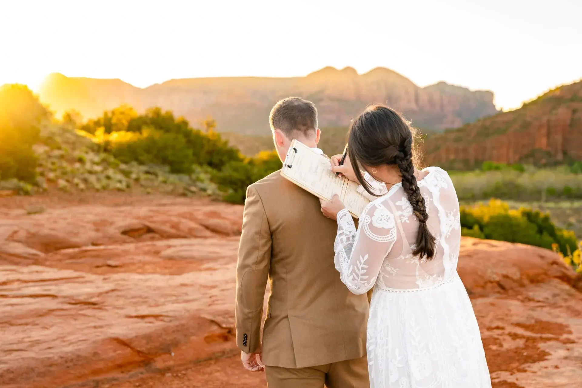 Secret Slick Rock elopement photo