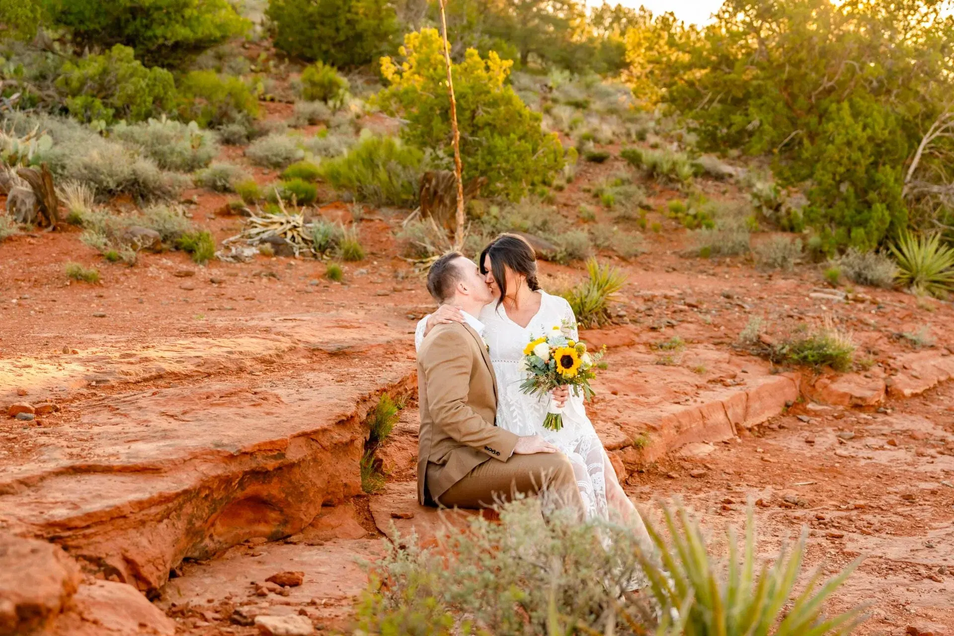 Secret Slick Rock elopement photo
