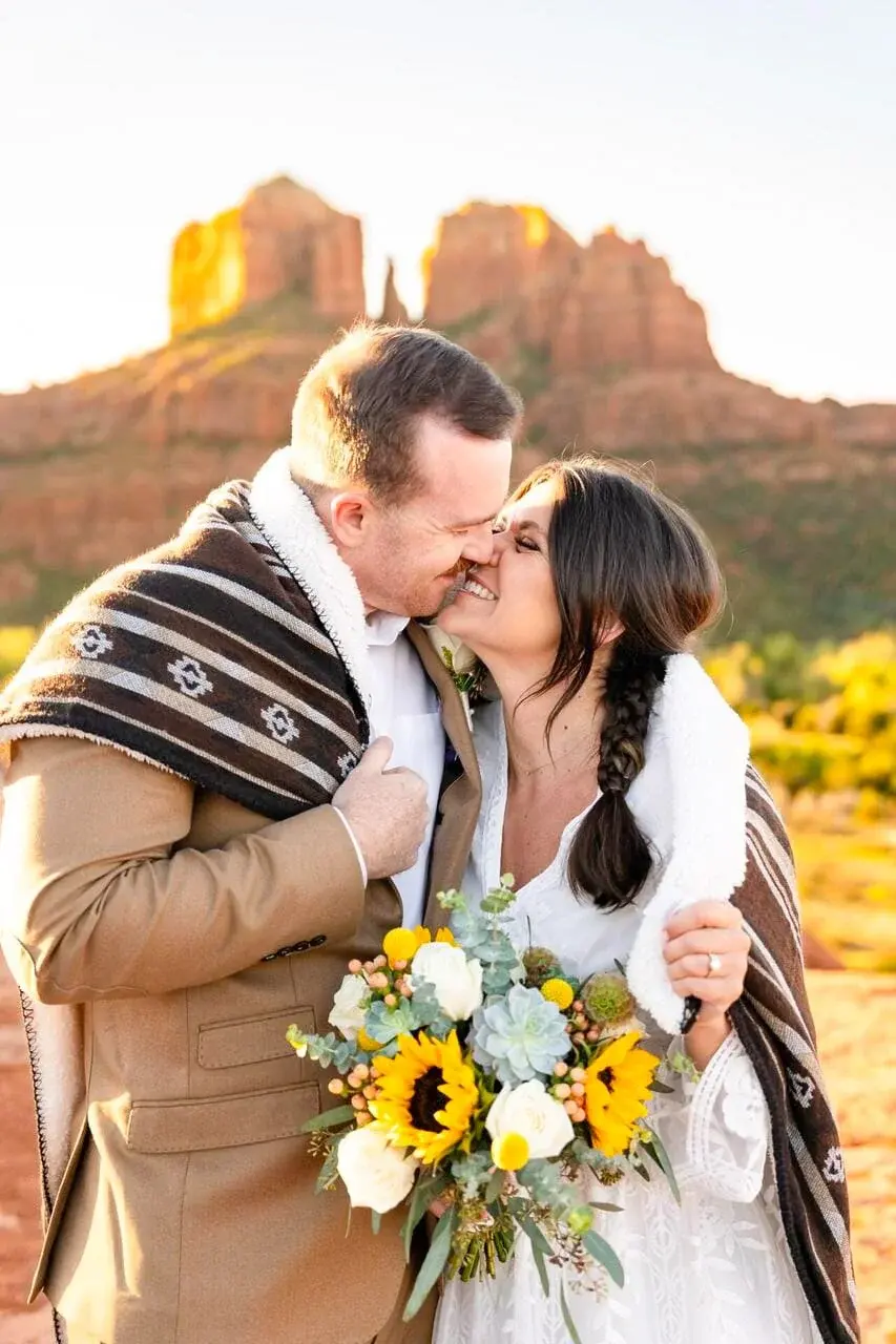 Secret Slick Rock elopement photo
