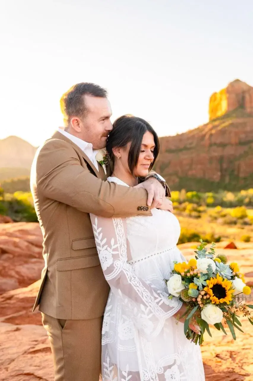 Secret Slick Rock elopement photo