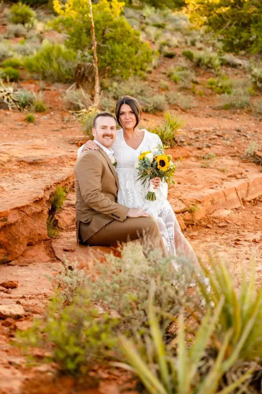 Secret Slick Rock elopement photo
