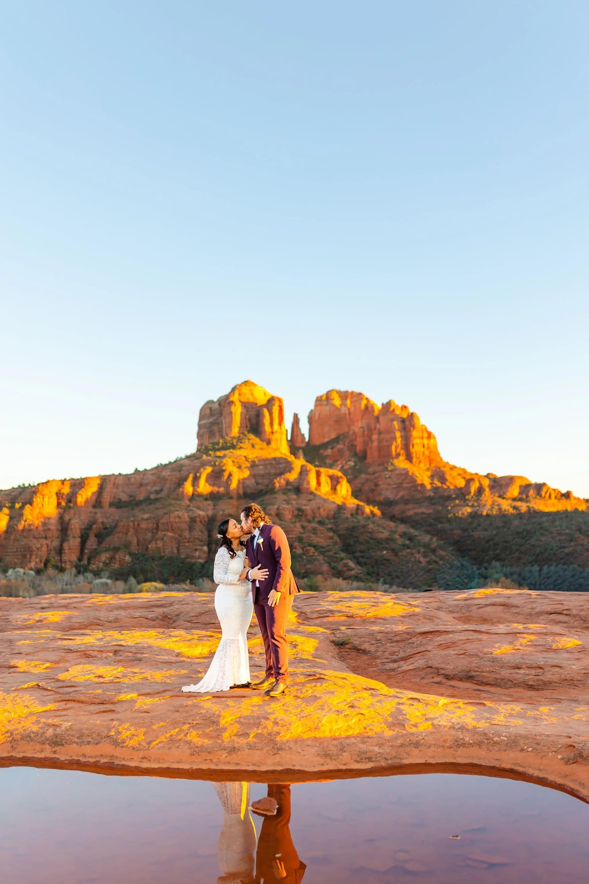 Secret Slick Rock elopement photo