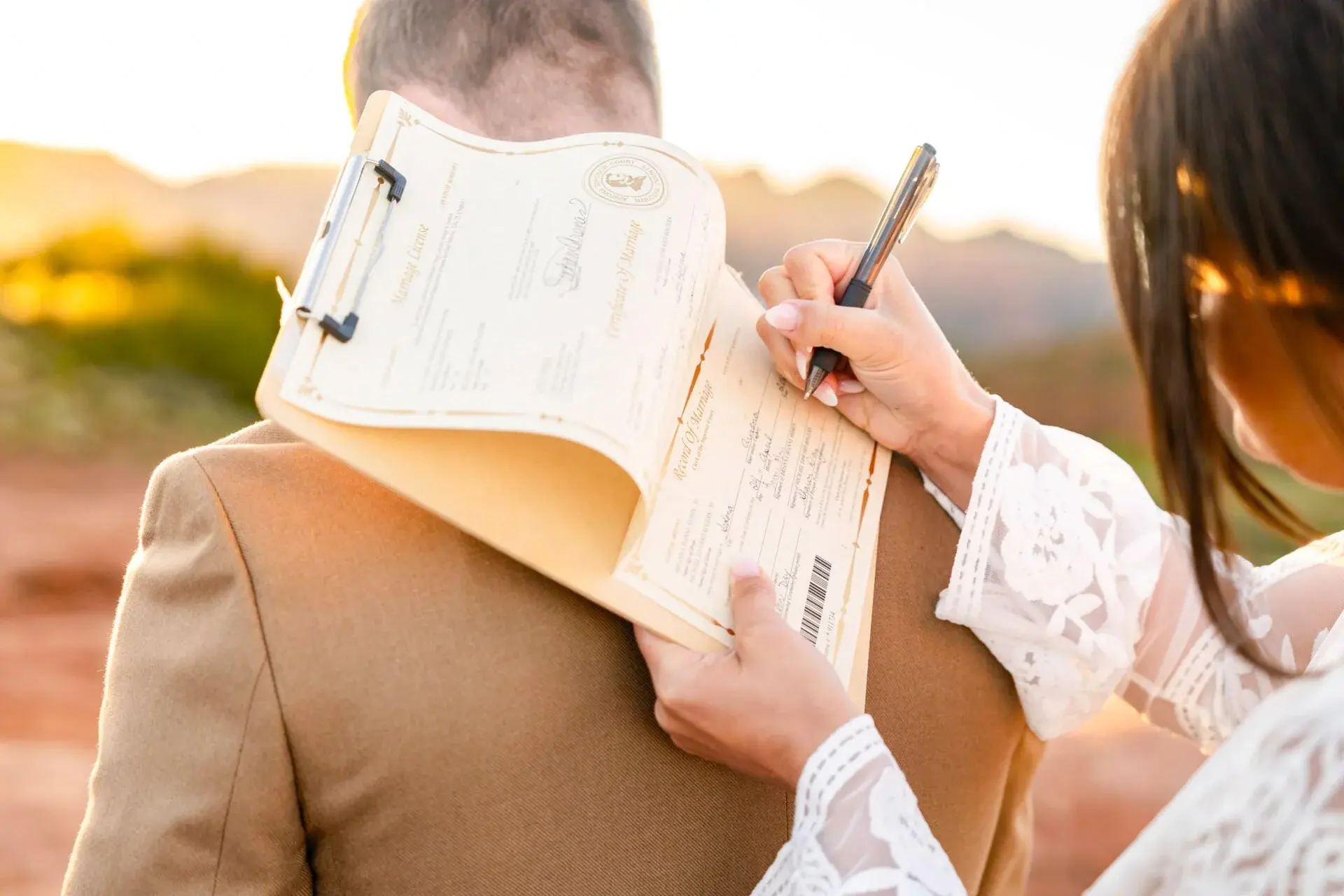 Secret Slick Rock elopement photo