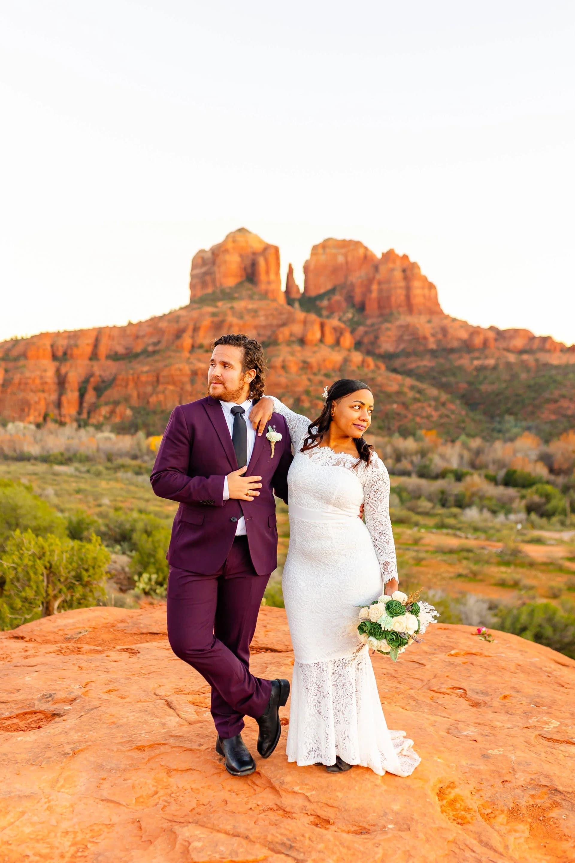 Secret Slick Rock elopement photo