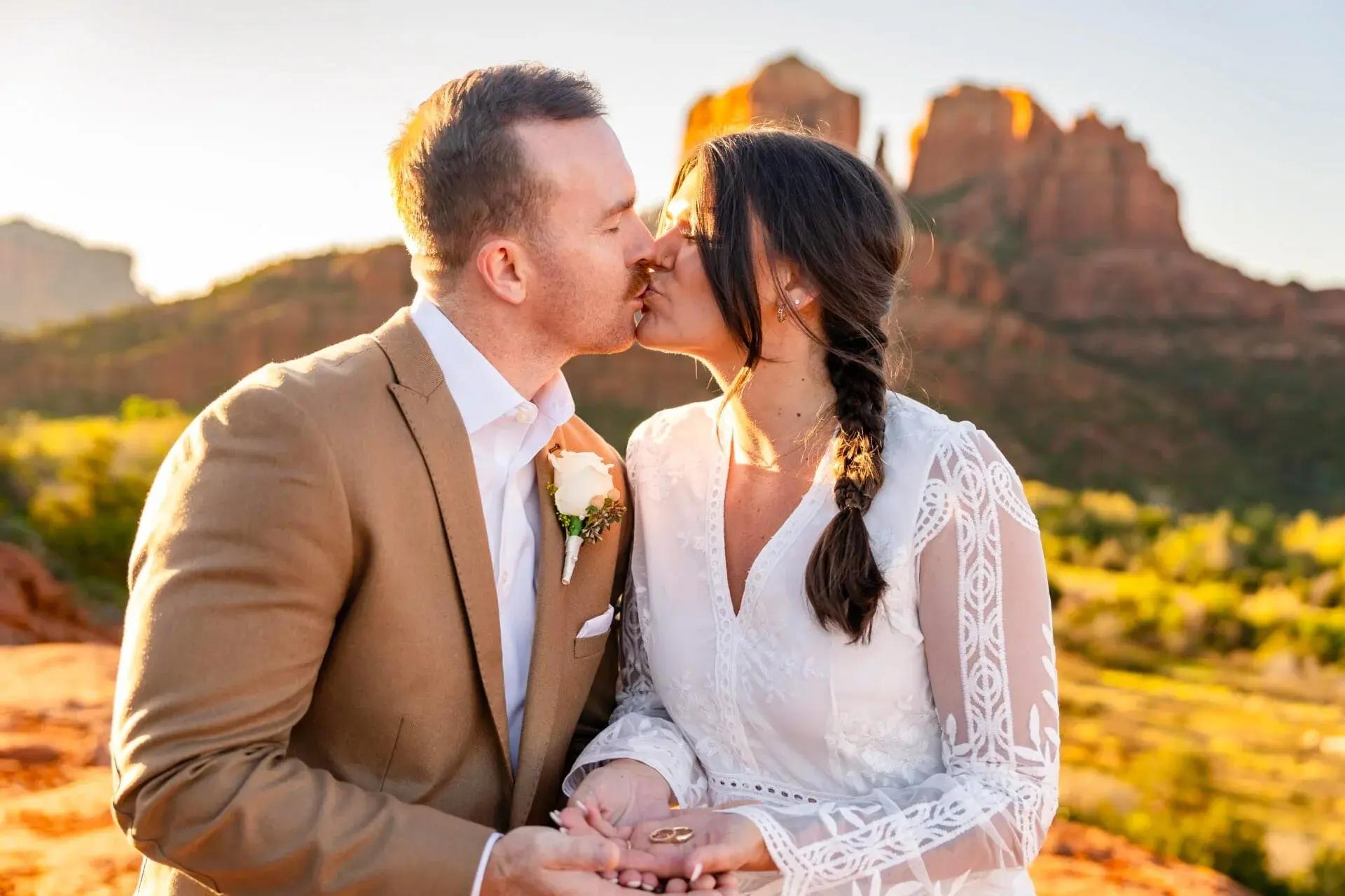 Secret Slick Rock elopement photo