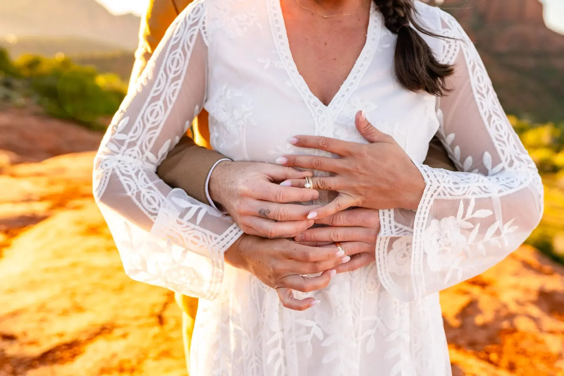 Secret Slick Rock elopement photo