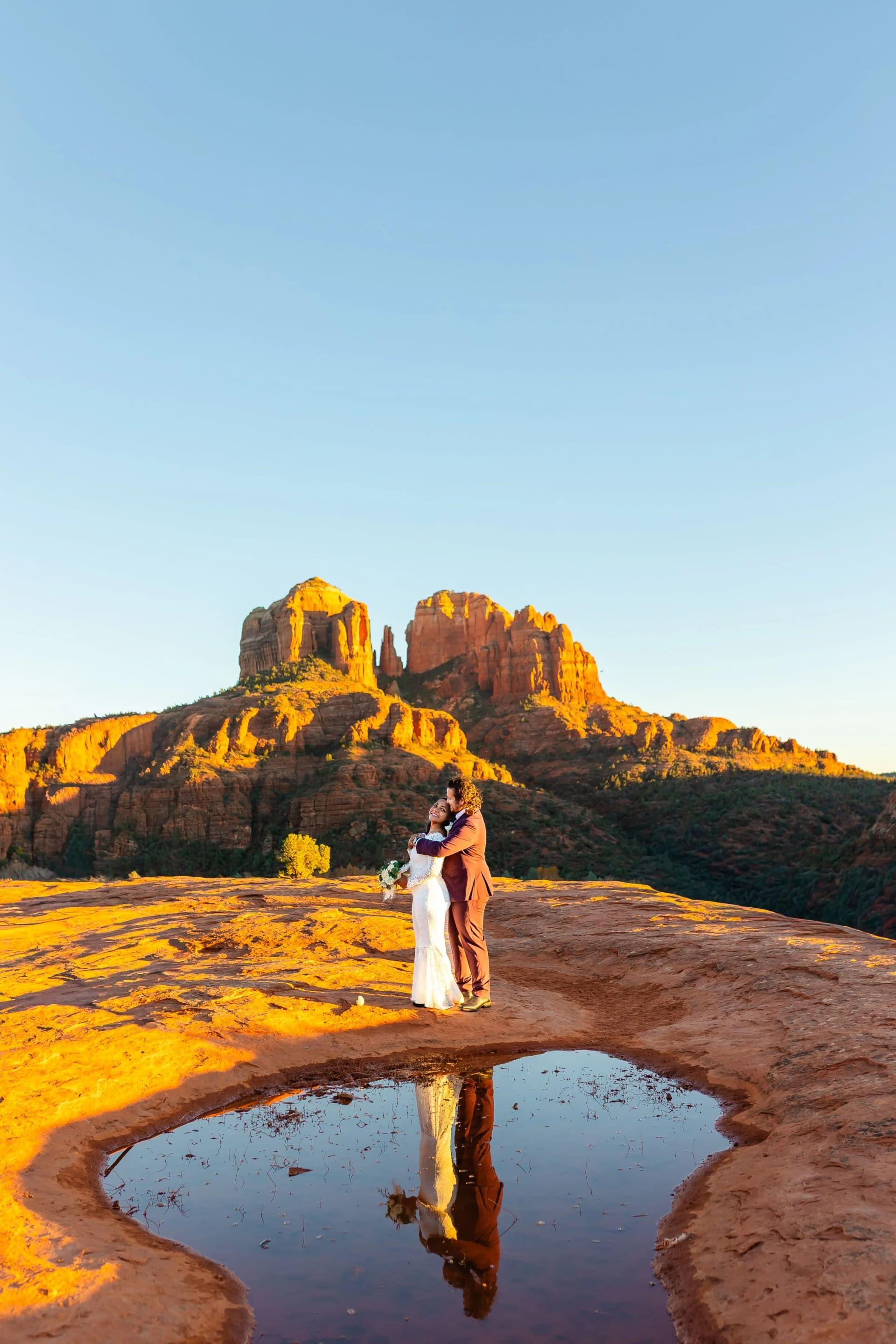 Secret Slick Rock elopement photo