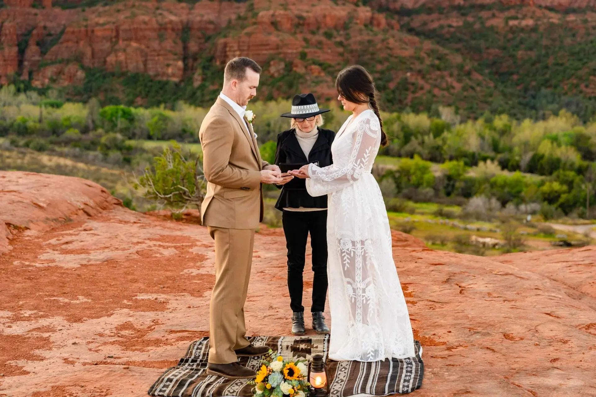 Secret Slick Rock elopement photo