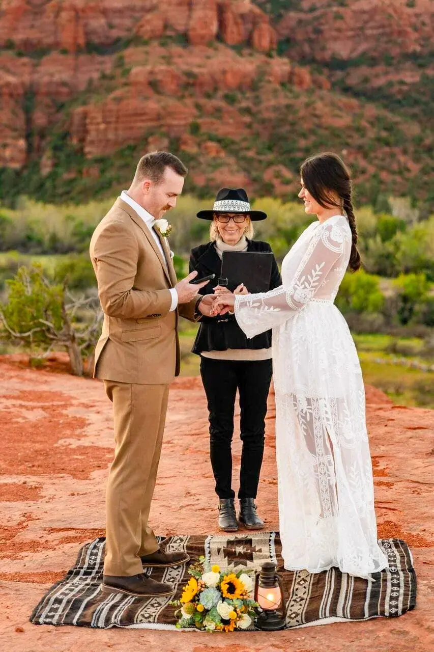 Secret Slick Rock elopement photo