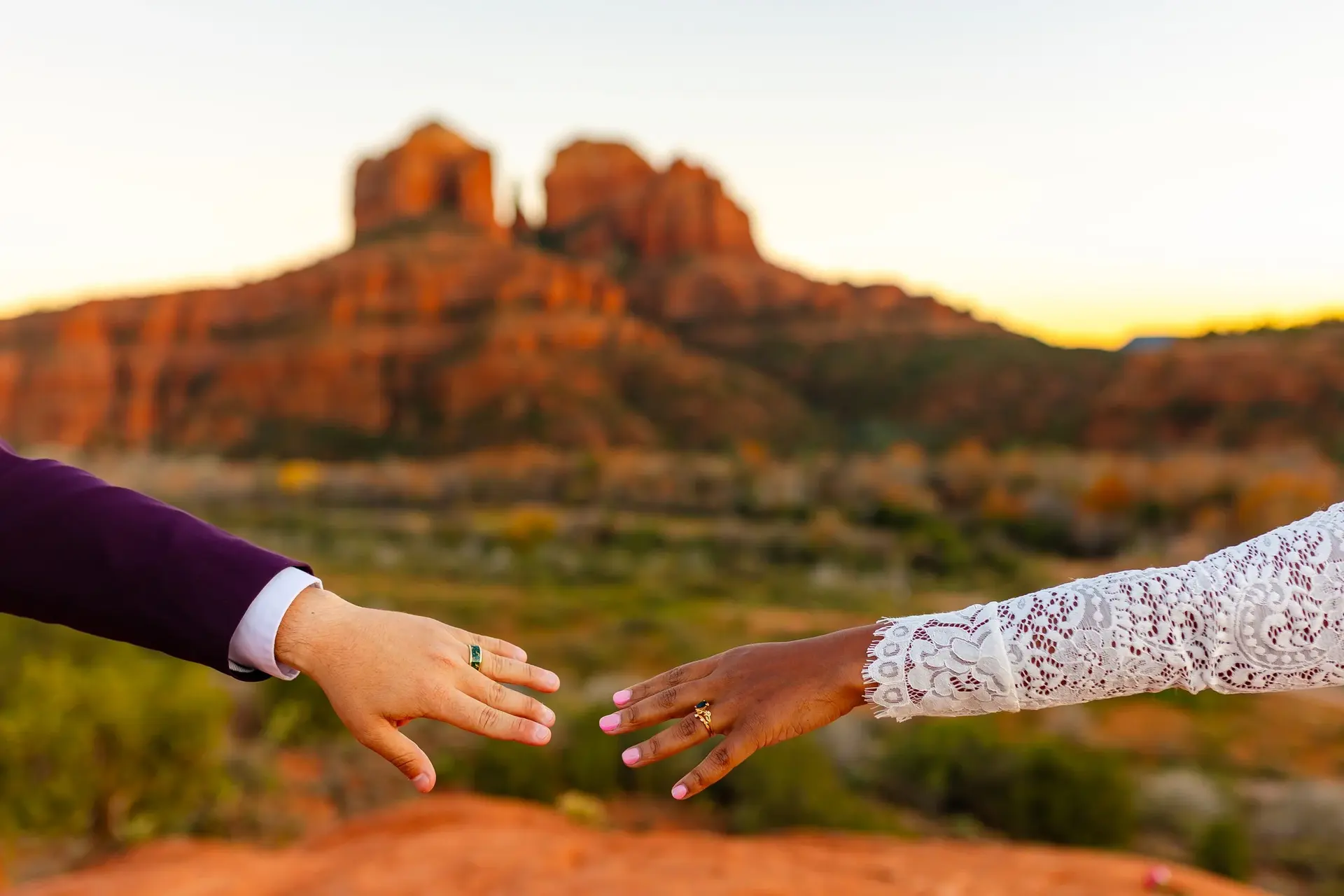 Secret Slick Rock elopement photo