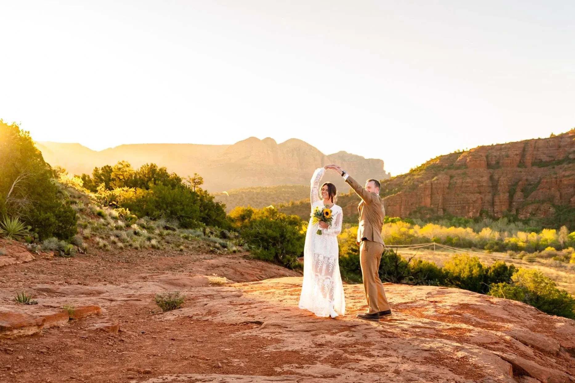 Secret Slick Rock elopement photo