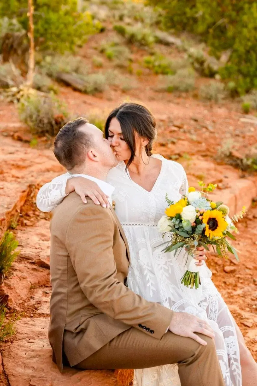 Secret Slick Rock elopement photo
