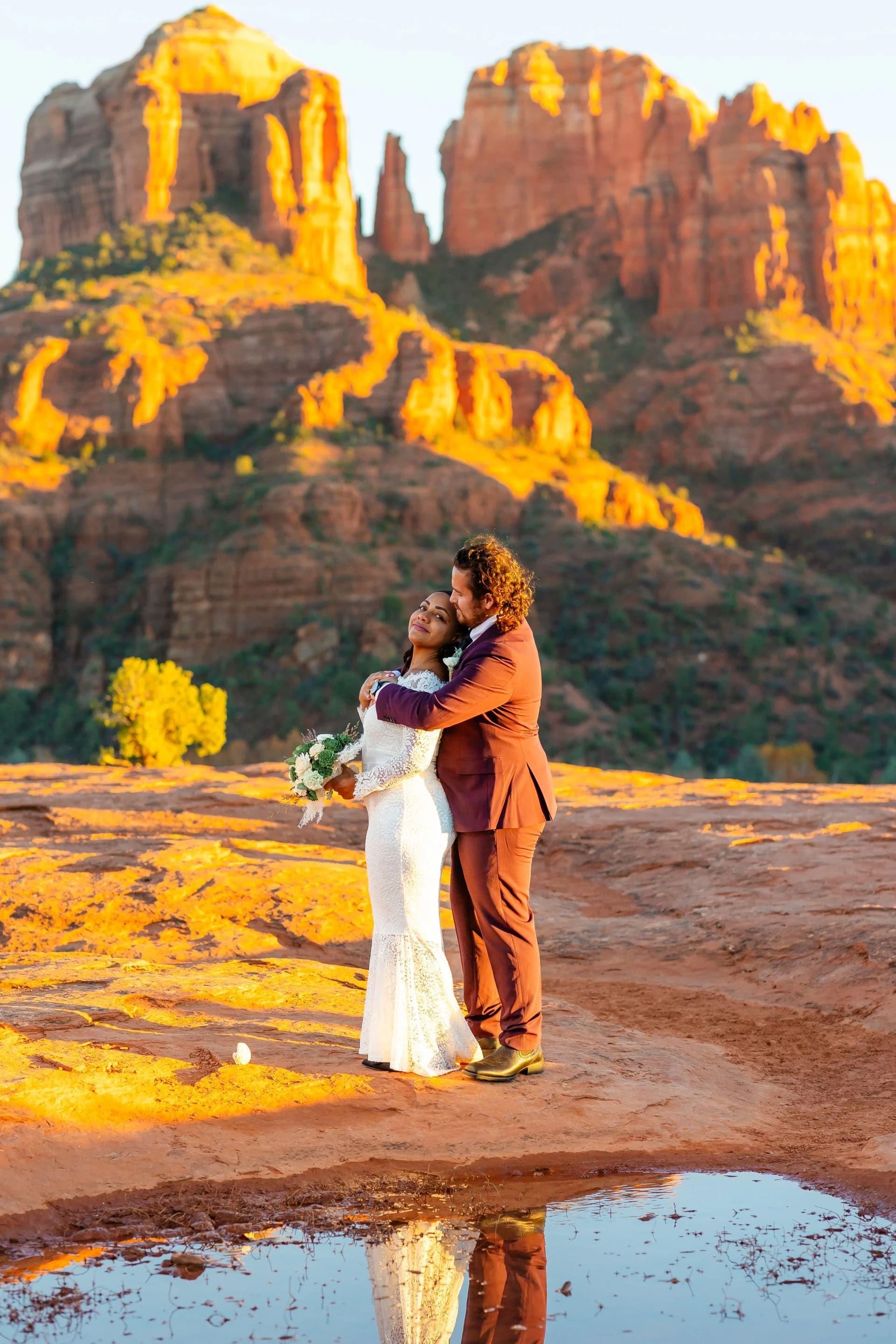 Secret Slick Rock elopement photo