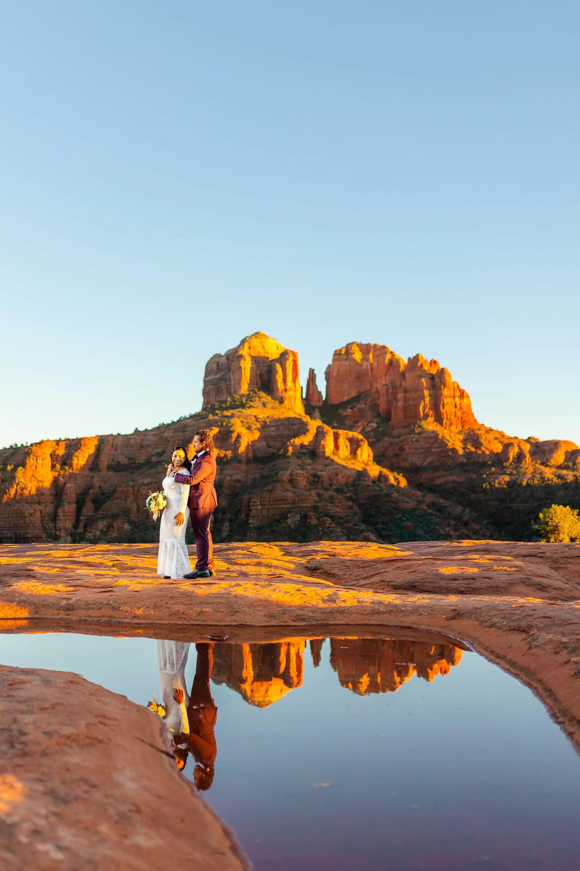 Secret Slick Rock elopement photo