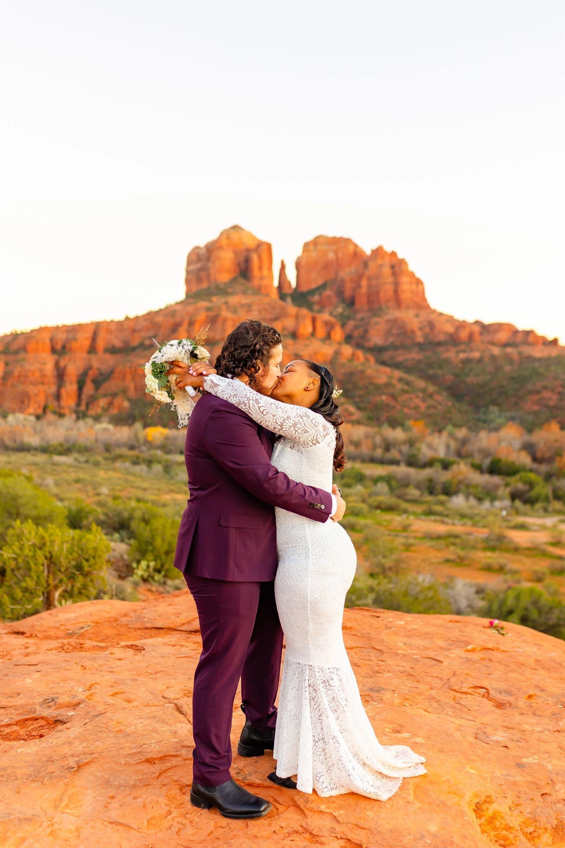 Secret Slick Rock elopement photo