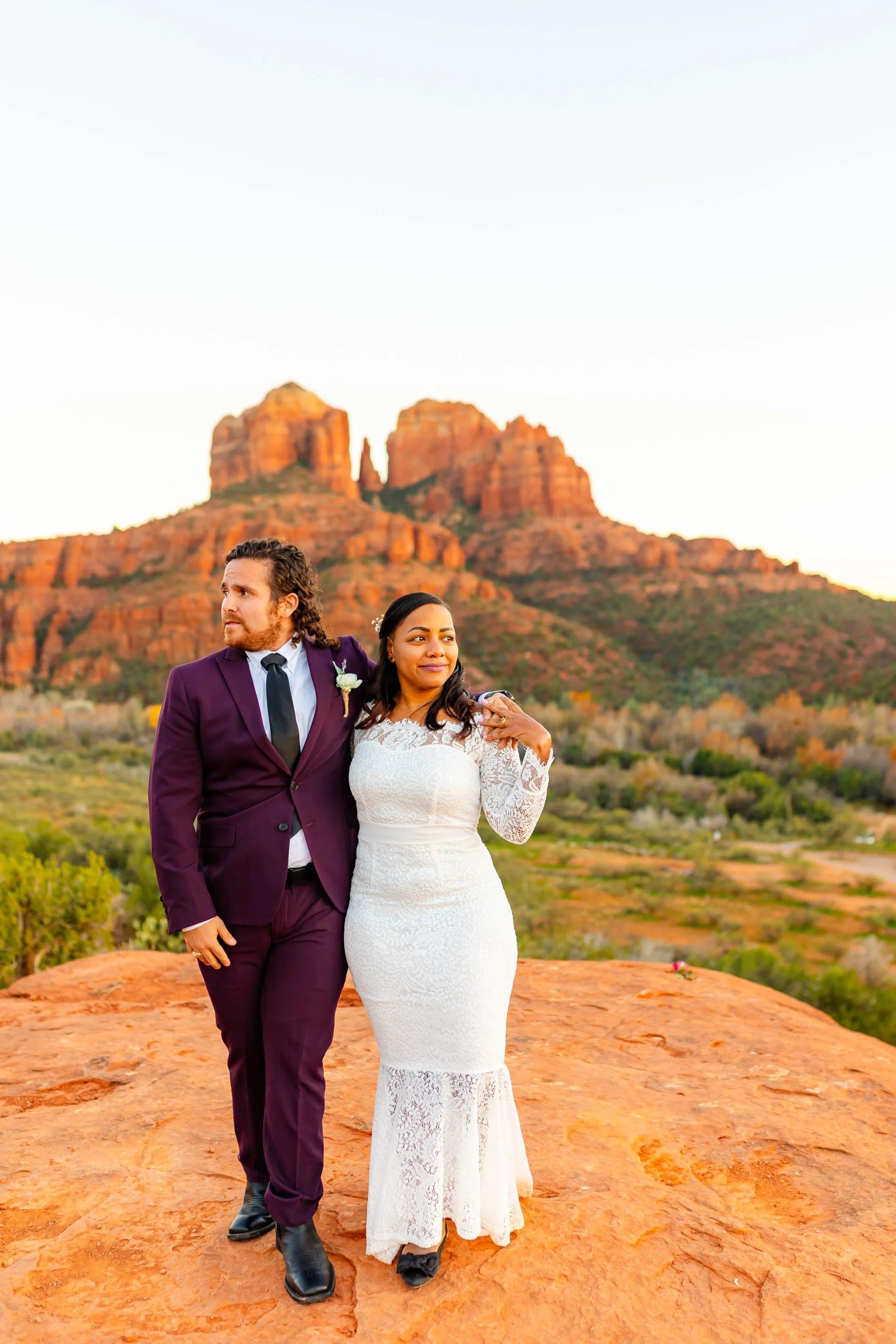 Secret Slick Rock elopement photo